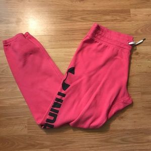Pink Under Armour Sweatpants